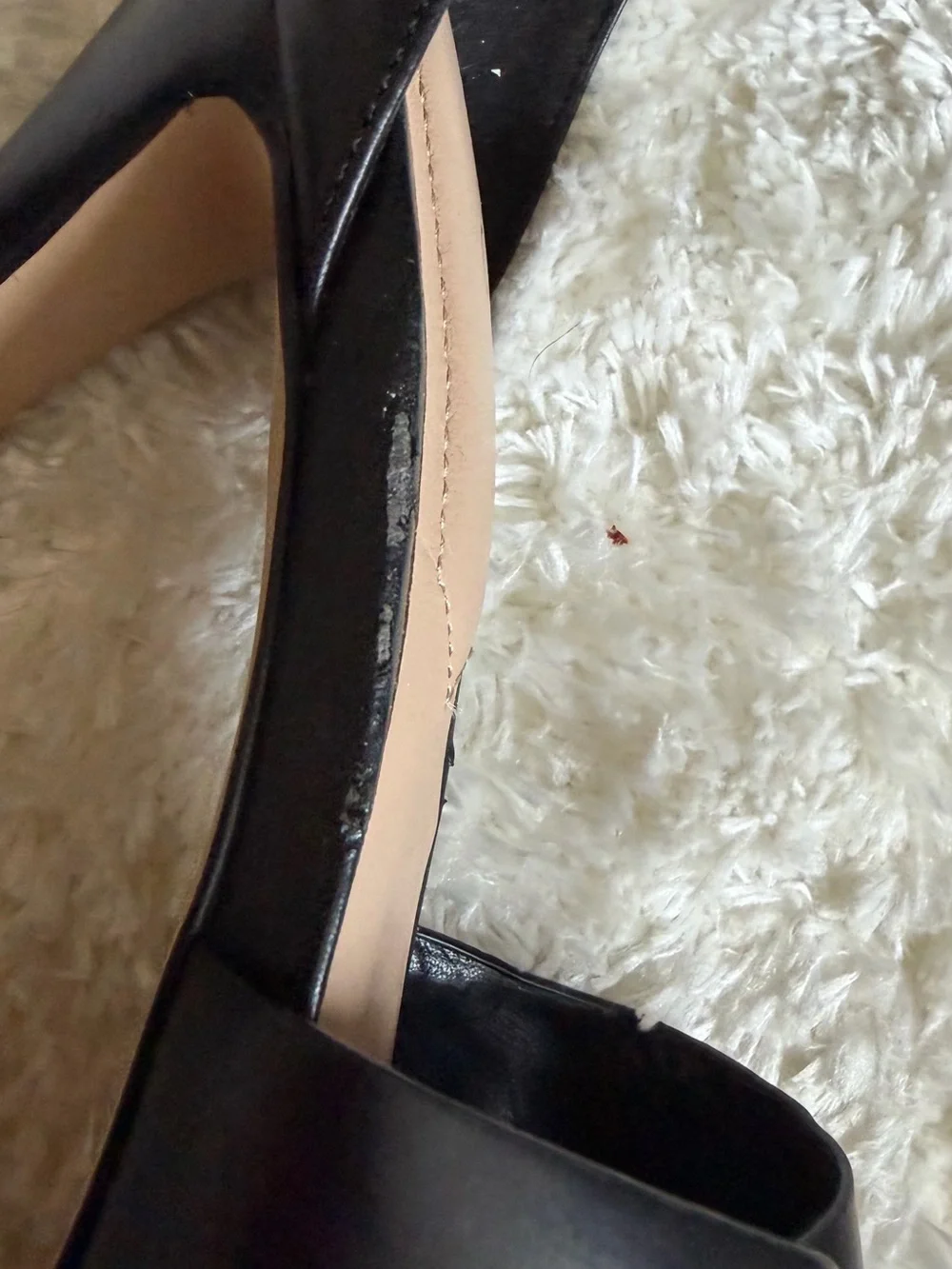 Aldo Black Studded Platform Peep-Toe Ankle Strap Heels